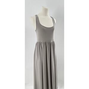 Aritzia Wilifred Gray Tank Market Dress Long Sleeveless Comfort Midi Medium